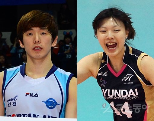 한선수·양효진(왼쪽부터). 스포츠동아DB