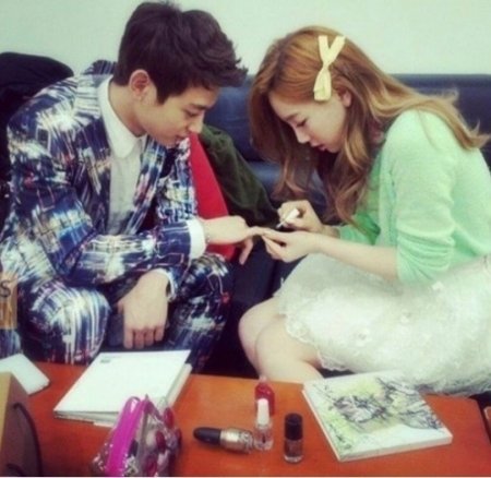 태연 민호 대기실 포착