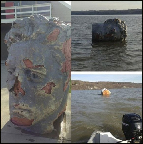 2m 거대 두상 발견