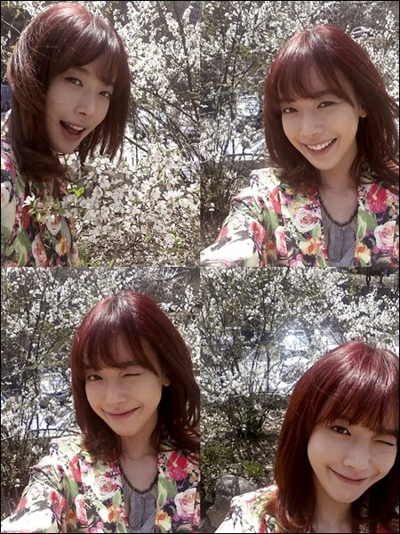 배그린 벚꽃 셀카