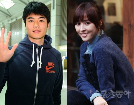 축구선수 기성용-배우 한혜진(왼쪽부터). 스포츠동아DB·동아닷컴DB