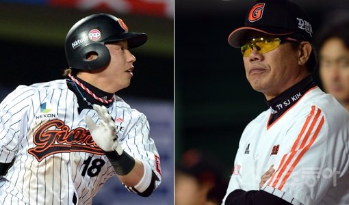 롯데 김시진 감독(오른쪽 사진)은 올스타전 이스턴리그 지명타자 부문 팬 투표 1위를 달리고 있는 김대우의 1군 복귀에 대해 “기약이 없다”고 선을 그었다. 아울러 김대우에게 ‘좀더 절실함을 느껴야 성장할 수 있다’는 메시지를 전했다. 스포츠동아DB