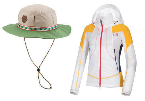 블랙야크 ‘피터햇’-밀레 ‘미샤벨 재킷’(오른쪽)