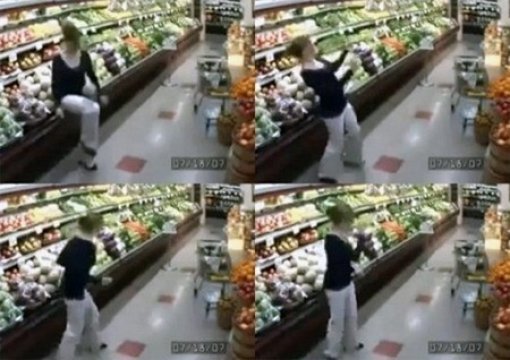 CCTV에 찍힌 아줌마