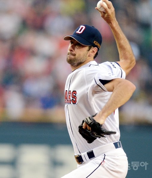 두산 데릭 핸킨스. 스포츠동아DB