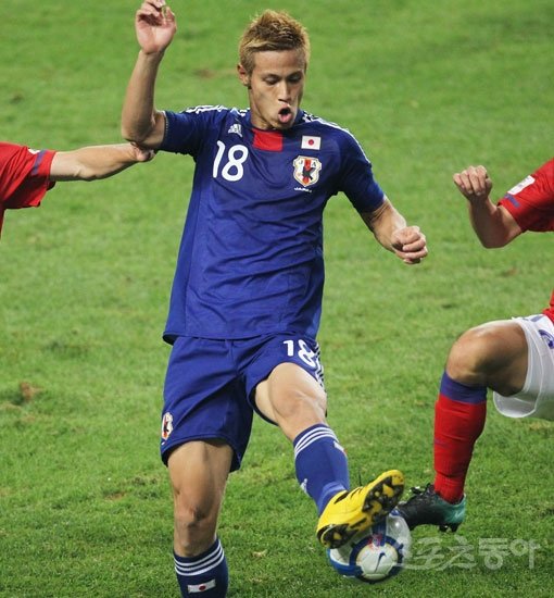 일본 축구 대표팀의 혼다 케이스케. 스포츠동아 DB