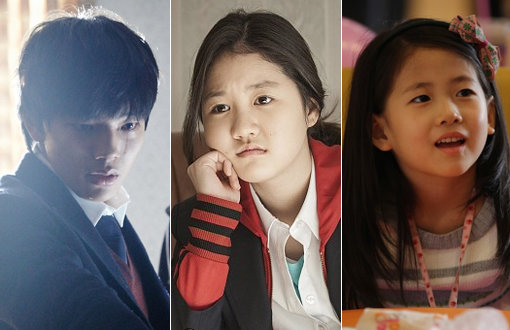 스크린 주연으로 떠오른 10대 배우 여진구, 진지희와 ‘감기’의 흥행 주역 박민하(왼쪽부터). 사진제공｜나우필름·인벤트디·아이러브시네마