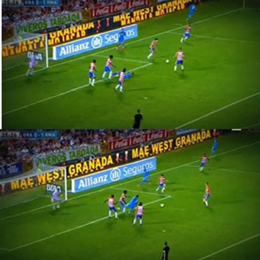 호날두 헛발질. 유튜브 영상 캡처.