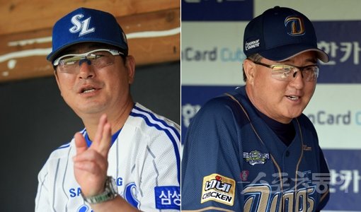 삼성 류중일 감독(왼쪽 사진)과 NC 김경문 감독은 27일 대구구장에서 약속이나 한 듯 나란히 ‘토종 선발’의 중요성을 역설했다. “지속적인 강팀이 되기 위해선 토종 선발투수가 중심을 잡아줘야 한다”는 얘기였다. 스포츠동아DB