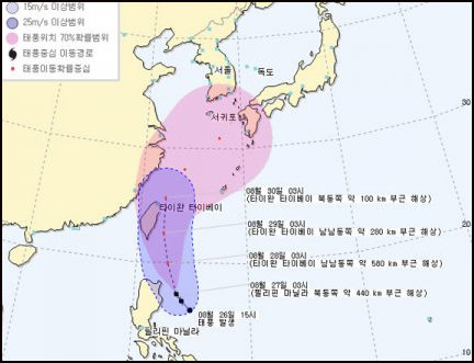 태풍 콩레이 북상