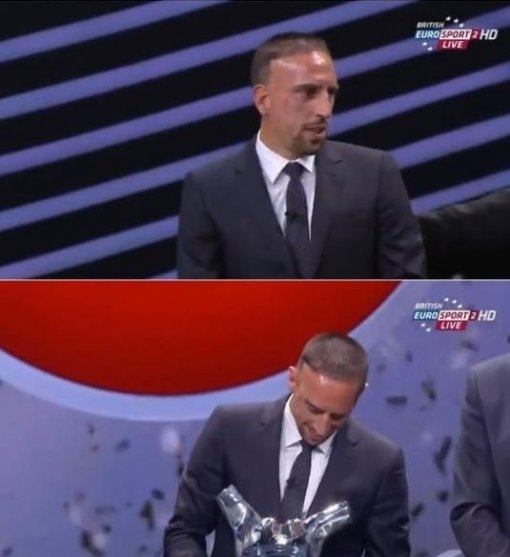 바이에른 뮌헨 프랑크 리베리. 사진=시상식 영상 캐