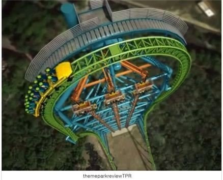 125m 낙하 놀이 기구