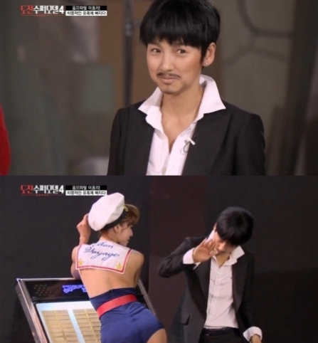 이효리 남장. 온스타일 ‘도전! 수퍼모델 코리아4’ 화면 캡처