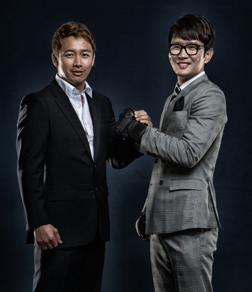 개그맨 윤형빈(오른쪽). 사진제공|로드FC