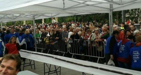 세상에서 가장 긴 순대. 사진=온라인 커뮤니티.