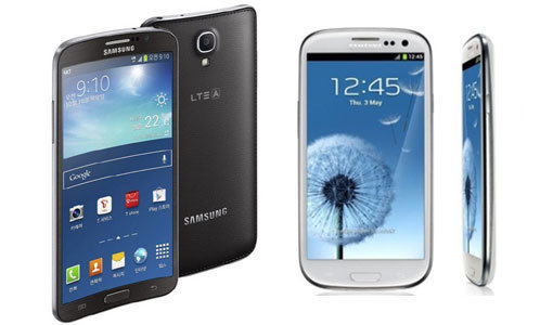 갤럭시 라운드(좌). 사진| 삼성저낮