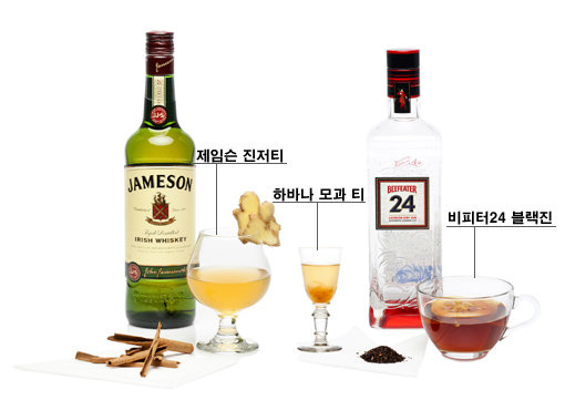 생강, 모과, 홍차 등을 활용해 만든 칵테일 한 잔이면 환절기 감기를 쉽게 이겨낼 수 있다. 재료와 만드는 법도 간단해 누구나 쉽게 도전해볼 수 있다는 것도 장점이다. 사진제공|페르노리카코리아