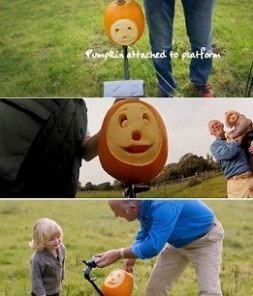 우주로 간 호박. 사진=유튜브 영상 캡처.