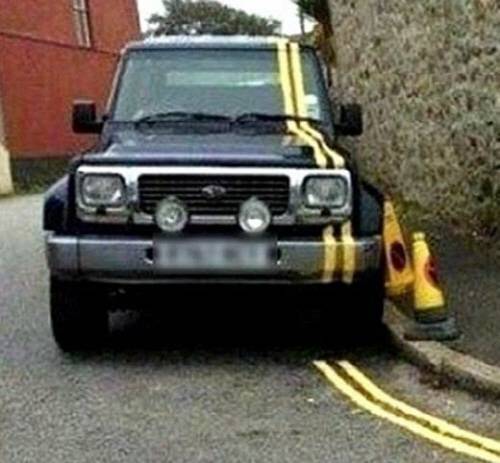 예뻐진 불법 주차 차량