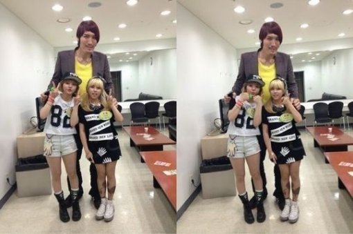 최홍만 도희 인증샷. 사진=타이니지 트위터.