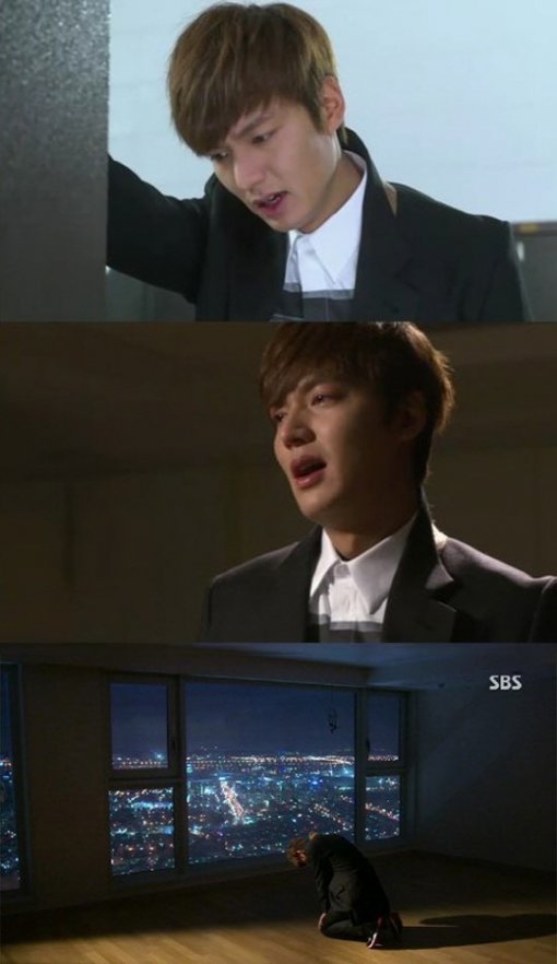 이민호 음소거 오열. 사진출처 ｜ SBS S8상속자들’ 16회