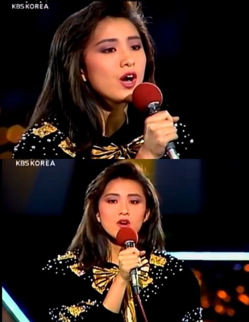 김희애 가수 시절. 사진=온라인 커뮤니티.