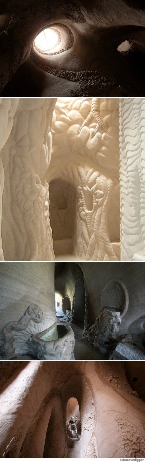 25년 동안 판 동굴. 사진=온라인 커뮤니티.