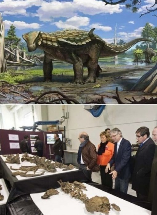 1억년 전 갑옷 공룡.