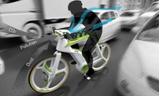 공기 정화 자전거.