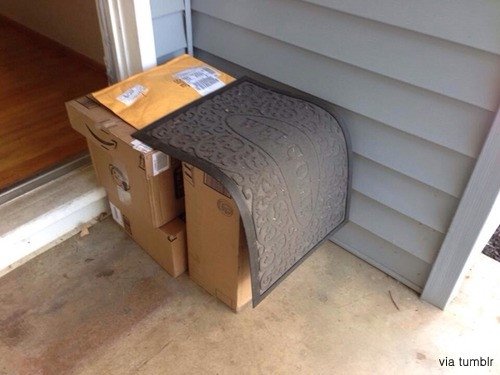 해외 택배 기사의 성의