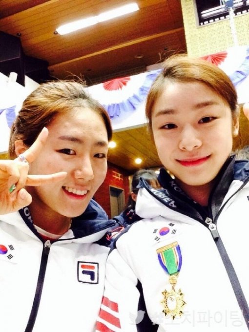 김연아 이상화. 사진=대한 체육회 트위터.