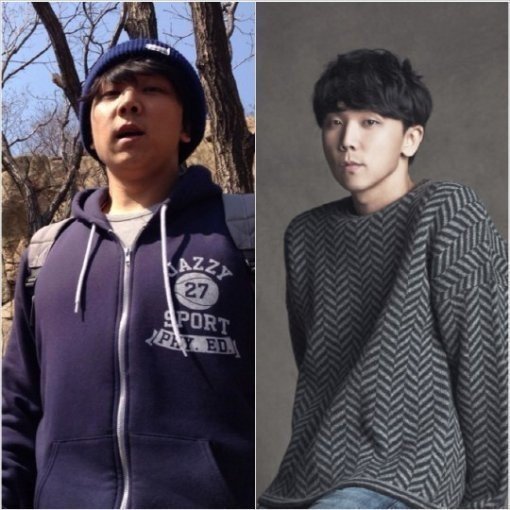 정기고 폭풍감량 전후