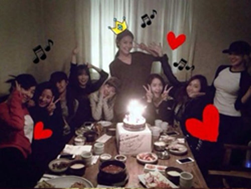 수영 생일파티 사진