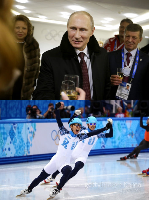 안현수 푸틴. 사진=GettyImages/멀티비츠