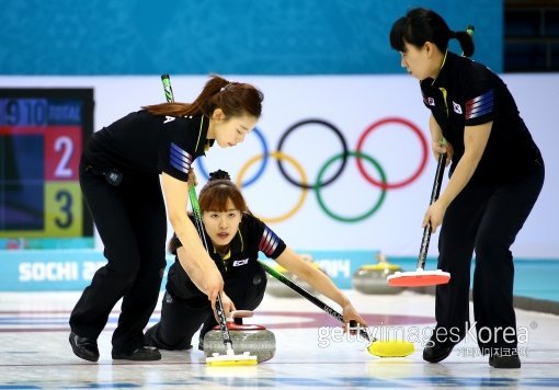 한국 여자 컬링 대표팀. 사진=GettyImage/멀티비츠