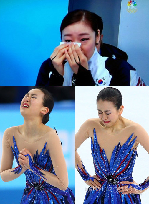 김연아 아사다마오 눈물