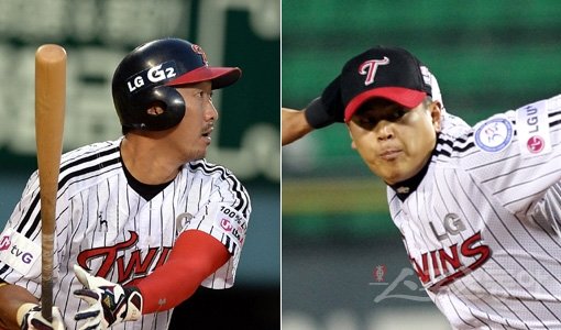 LG 이병규-김선규(오른쪽). 스포츠동아DB