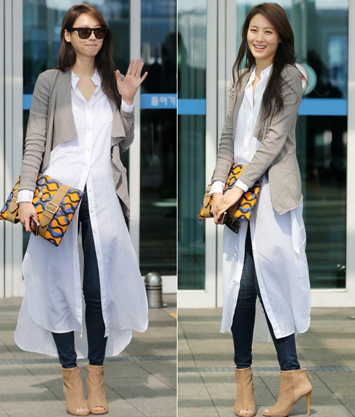 배우 수현이 10일 오후 외화 ‘캡틴 아메리카: 윈터 솔져’ 글로벌 프리미어 레드카펫에 참석하기 위해 인천국제공항을 통해 출국하고 있다. 인천국제공항|동아닷컴 국경원 기자 onecut@donga.com