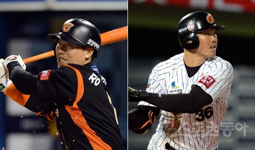 롯데 장성호-박종윤(오른쪽). 스포츠동아DB