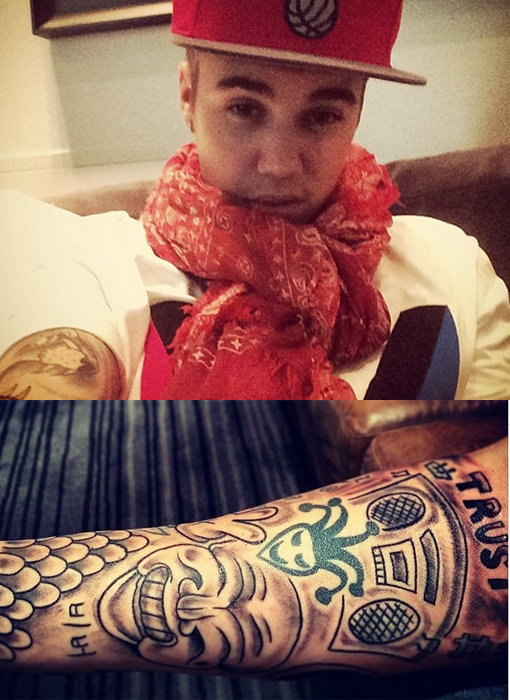 저스틴 비버 문신