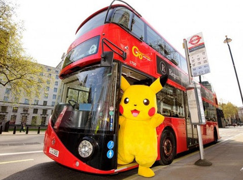 버스 타는 피카츄. 사진출처|온라인 게시판