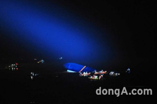 ‘진도 여객선 침몰 참사’. 사진｜서해지방해양경찰청