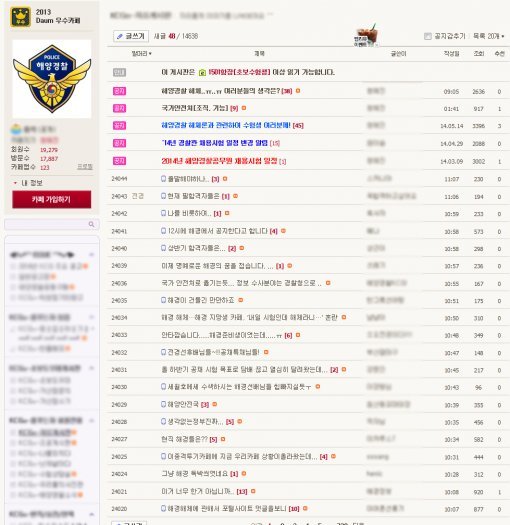 ‘박근혜 대국민 담화·해양경찰청·해경 해체’