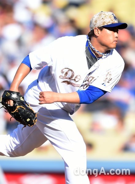 LA 다저스 류현진. 동아닷컴DB