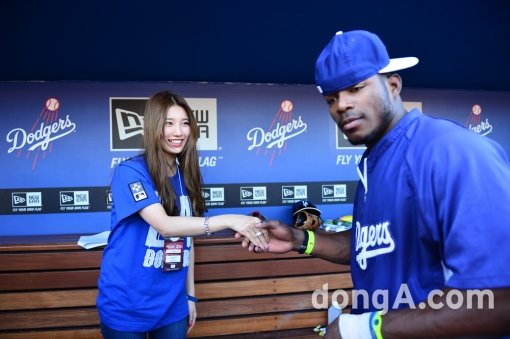 수지-야시엘 푸이그. 사진=동아닷컴DB