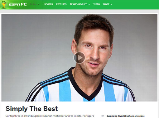 ESPN 홈페이지 화면 캡처