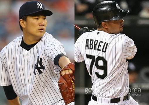 다나카 마사히로-호세 어브레유. ⓒGettyimages멀티비츠