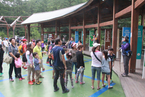 국민생활체육회가 청소년들의 체육활동 장려를 위해 지난해에 이어 오리엔티어링 캠프교실을 운영하고 있다. 오리엔티어링은 성취감이 높으면서도 경쟁이 덜해 참여자들의 단합과 우의를 다지는 데 적합한 종목으로 인기가 높다. 2013년 오리엔티어링 캠프교실에 참가한 가족들이 지도강사에게 오리엔티어링 기초교육을 받고 있다. 사진제공|국민생활체육회