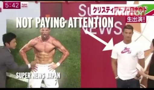 호날두 일본TV 굴욕