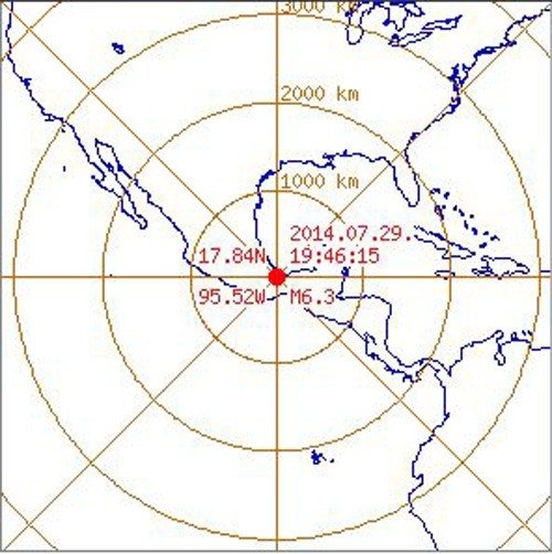 멕시코 지진. 사진｜기상청